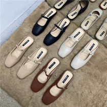 Net red with the same flat bottom head towed female belt buckle Mueller shoes INS ultra fire 100 lap laziness and grandma cool drag