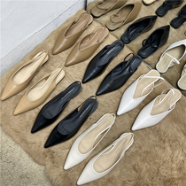 Sexy Little Woman Series ~ New Pointed High Heels Shoes 2022 Spring-style Baotou Post Tripping Belt Profiled and Female Sandals