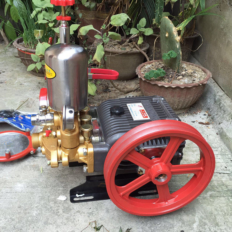 100型四缸柱塞泵高压打药机喷雾器清洗压力泵农用泵头园林包邮