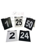 1 ~ 50 Number of hinge-type black and white PVC plastic physical evidence placard folding ABS field survey and photo mark