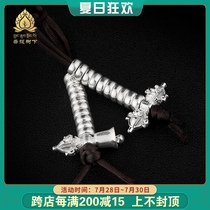 S925 Sterling Silver Counter Buddha Beads Bracelet Counting Accessories DIY Handmade Foot Silver Bell Pestle Rosary Beads Accessories