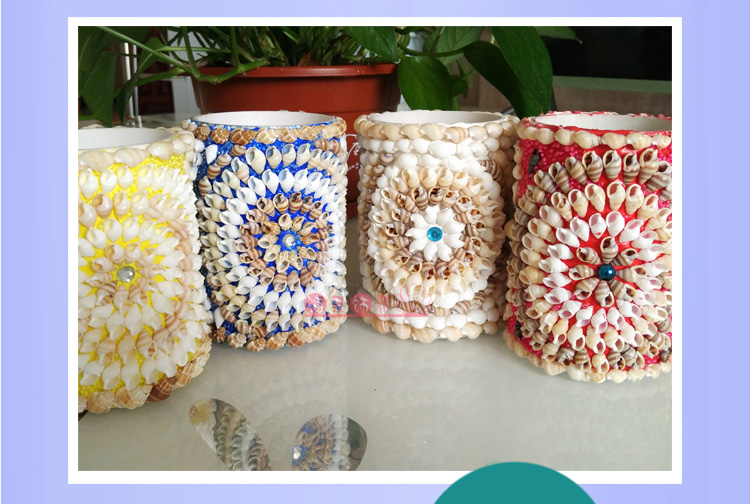 海螺贝壳笔筒创意家居饰品摆件贝壳工艺品地摊货源热卖特色礼品