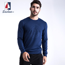 SEVLAE Saint Fry outdoor spring and autumn thin men mens round neck long sleeve T-shirt sweater interior F112694642