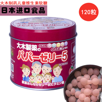 Japanese Big Wood child multivitamin abcde fudge boxed baby health snacks 120 tablets