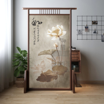 Customized new Chinese screen partition decoration living room entrance door blocking feng shui solid wood seat screen