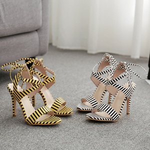 New European and American style super high heel sandals 