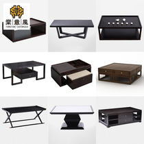 New Chinese style solid wood coffee table sofa coffee table table living room home small table modern minimalist model room furniture customization