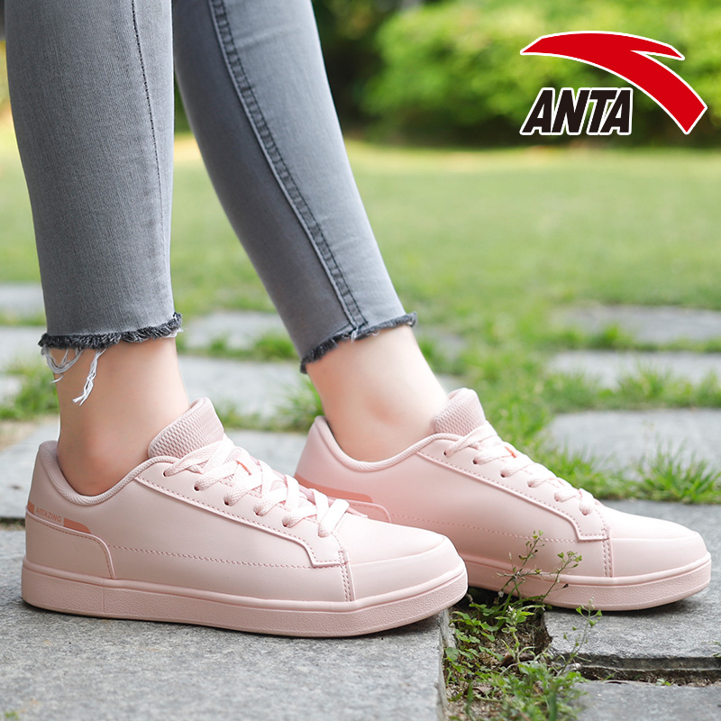 anta women's shoes sneakers women's autumn 2020 new student pink travel shoes low-top flat sneakers casual shoes