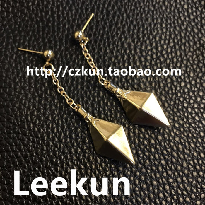 Customized sword flurry California Qingguang accessories earrings ear clips ear needles super original cos props