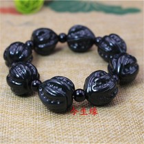 Xinjiang Hetian jade bracelet natural Hetian Jade walnut bracelet for men and women bracelet send certificate