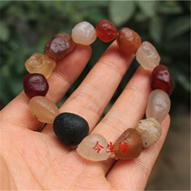 Natural agate hand string Allah Shanamau Original Stone Seven colorful polyppel bracelet male and female