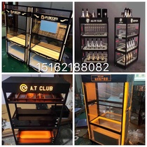 Bar New Champagne Cabinet LED Champagne Cabinet Luminous Wine Cabinet Big Triple Wine Seating for New Nightclub KTV Supplies