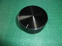Amplifier knob Volume knob Potentiometer knob Aluminum alloy knob 48x20 black smooth half shaft