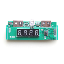 Synchronous rectifier digital display 5V booster plate double USB output intelligent output Digital Display Power Bank circuit board