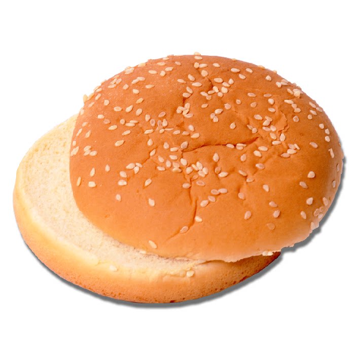 心翼齐鲁东航食品面包胚家庭装汉堡胚双层面包汉堡包30个装送酱包