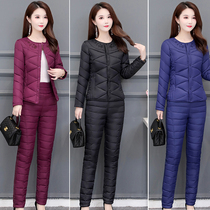 2020 new autumn and winter down cotton coat womens warm jacket Korean slim slim thin short cotton suit quilted jacket suit