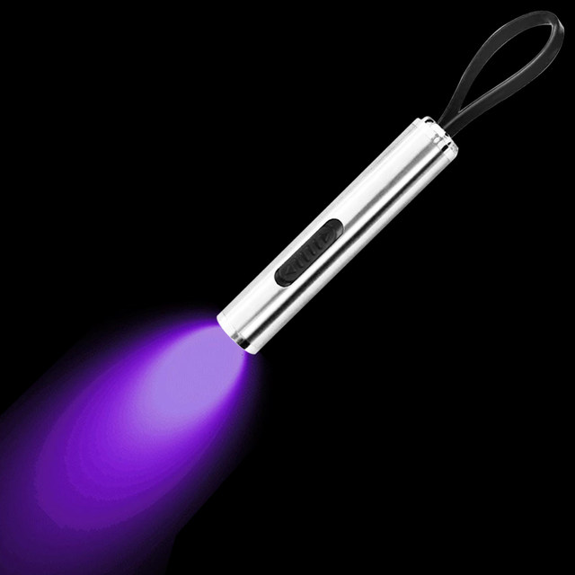 Multifunctional purple light lighting flashlight white light stainless steel fluorescent detection pen identification ພິ​ເສດ​ສອງ​ໃນ​ຫນຶ່ງ​ເຄື່ອງ​ກວດ​ສອບ​ທະ​ນາ​ຄານ​ຂະ​ຫນາດ​ນ້ອຍ Portable