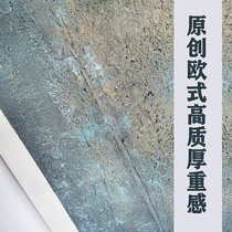 2021 handmade painting hemp cloth Guangzhou ancient one art original European-style high quality thick and heavy sensation creaty oil painting background cloth