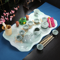 European tea tray set home simple modern kung fu tea set light luxury modern tea tea tray tea set