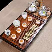 Whole Black Sandalwood Flowers Pear Solid Wood Kutian Tea Suit Home Minimalist Living-room Chinese Tea Tray Fully Automatic
