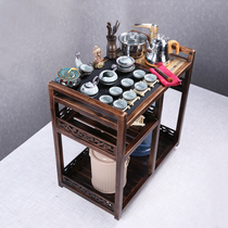 Hotel Office Mobile solid wood vertical simple tea table tea car tea table fully automatic function tea set set