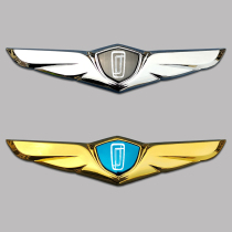 The Pentium T77 B70 B70 T33 T33 T55 E01 car scale modified side-marked metal decorative sticker with appearance standing implover