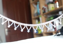 V-shaped drill chain skirt collar accessories Dress Wedding Dress Latin Dancing Hand-sewn Decorative Accessories Sandals Strap Sticks Drill Strips