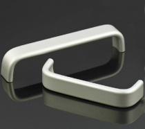 Space Aluminum Alloy Modern Cabinet Handle Simple Shoe Cabinet Wardrobe Door Kitchen Cabinet Chest of drawers cupboard Silver color furniture handle