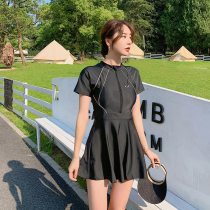 Fat sister swimsuit female plus size conservative movement fat mm200 pounds cover belly thin plus fat hot spring split three-piece set