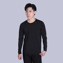 Seeking Passersby Movement 2022 Sets Head Fall Round Collar White Black Speed Dry Long Sleeve Tight Suit Training Suit Tennis Suit