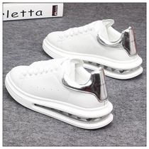 Couple small white shoes air cushion men and women casual sneakers trend mens shoes Korean version thick bottom increased all-match sports shoes new
