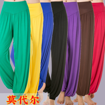 Pants for the elderly women spring and autumn plus fat plus modal bloomers mom summer thin loose wide leg yoga pants