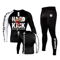 Venom long-sleeved suit Mens T-shirt Quick-drying stretch Jiu-jitsu anti-wear tights Training running sports fitness clothes