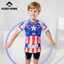 Cool KKUKE Summer America Captain Short sleeves Sleeves Balance Car Ride in training Comfort Sport Childrens comfort
