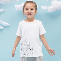 Louis Vivlul Children's T-Shirt Summer Middle and Large Kids Short Sleeve T-Shirt Baby Cotton Bottoming Shirt Half Sleeve Top