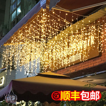 Icicle lights Waterfall lights Colorful lights Flashing lights String lights Starry lights Outdoor waterproof decorative curtain lights Festival dress up