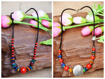 Retro female short fur coat chain Tibet ornament Tibetan silver hanging decoration Yunnan ethnic wind necklace with characteristic jewelry (3)