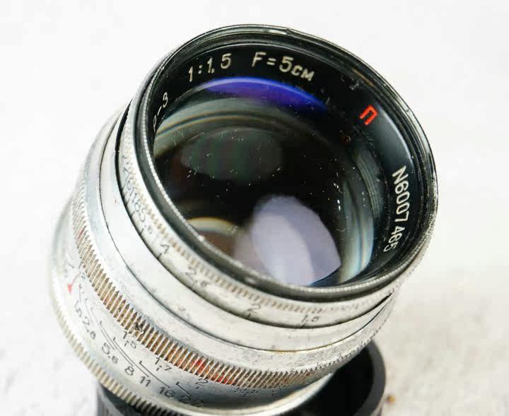 俄罗斯jupiter350mmf15l39银色红n莱卡旁轴联动镜头