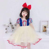 Girls Snow White Dress Birthday Dress Children Performance Dress Piano Dress Model Catwalk Dress Baby Tutu