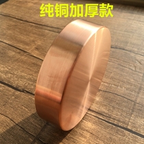 Mancha Luo hand repair Manza plate seven treasure stone base plate pure copper Nepal small supply plate seamless man tea plate