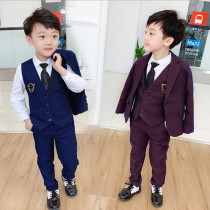 2 childrens suit suit 3 boy gown small suit 3 Boy gentleman jacket to play 4 flowers children spring autumn 67 years old