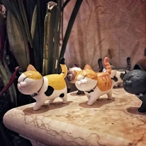 Anime Uncle Fuji cat fantasy creation toy cat bell Hand-made cat model cute doll decoration