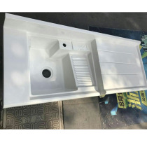 Acrylic wash basin washing basin washing machine cabinet basin integrated slot with washboard laundry basin balcony customization