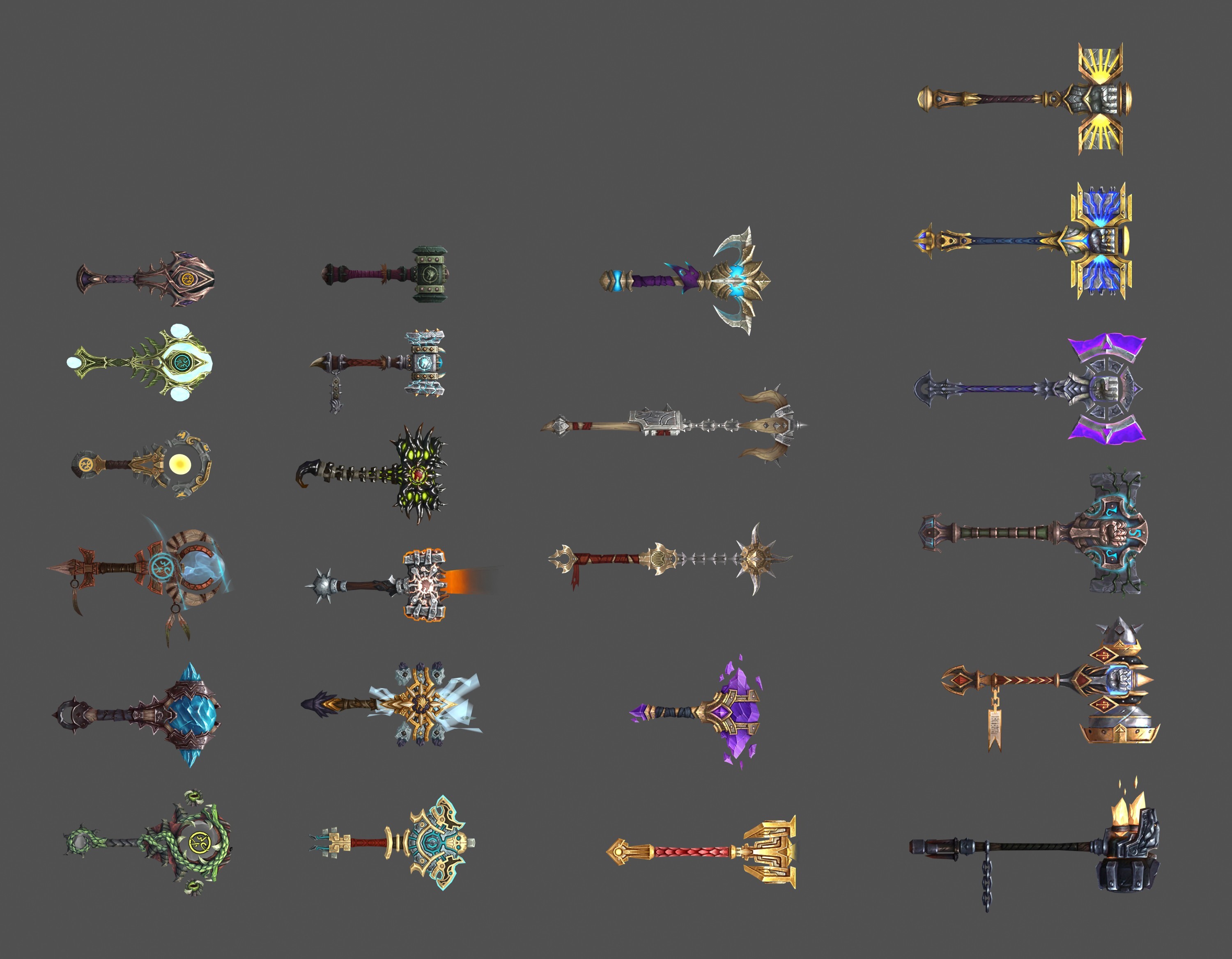 神器70模型美术设计参考资源装备武器大全资料3dmax