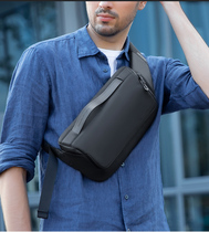 Hong Kong Duty Free New Pint Mens Bag Casual Chest Bag Inclined Satchel Tooling Light Man Single Shoulder Bag Small Satchel Bag