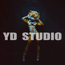 Night Electric Home Alternative Tiger Animal Head Hood Party Sexy Tiger Tattoo Conjoined Gogo Performance Out of Womens DS