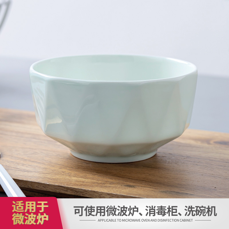 Anise household north European ceramic bowl of beef noodles in soup bowl creative celadon bowls available microwave green glaze ipads porcelain bowl