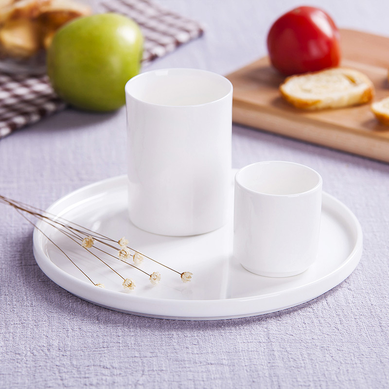 Jingdezhen white ipads China tableware tea tray porcelain trays salad plate of fruit bowl pasta pizza plate