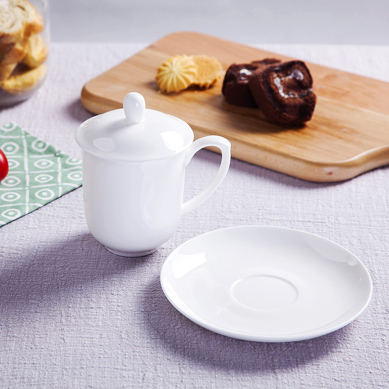 Office of jingdezhen ceramic ipads China cups white cup boss keller cup and meeting the custom LOGO cups with cover