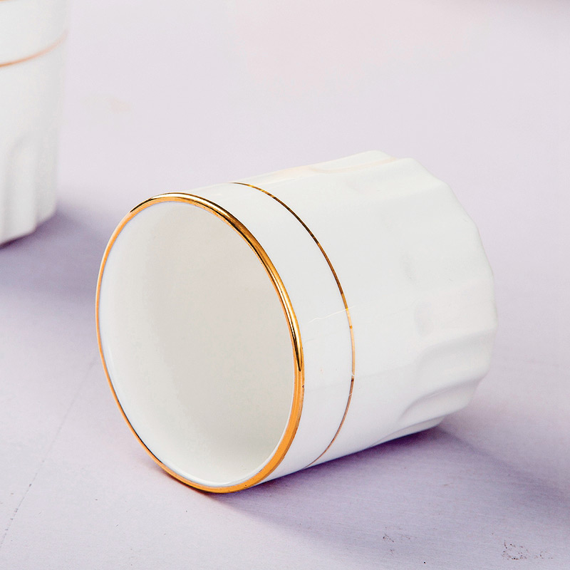 Cup by hand paint hotel table matching cups of jingdezhen ceramic tableware pure white ipads China cups water